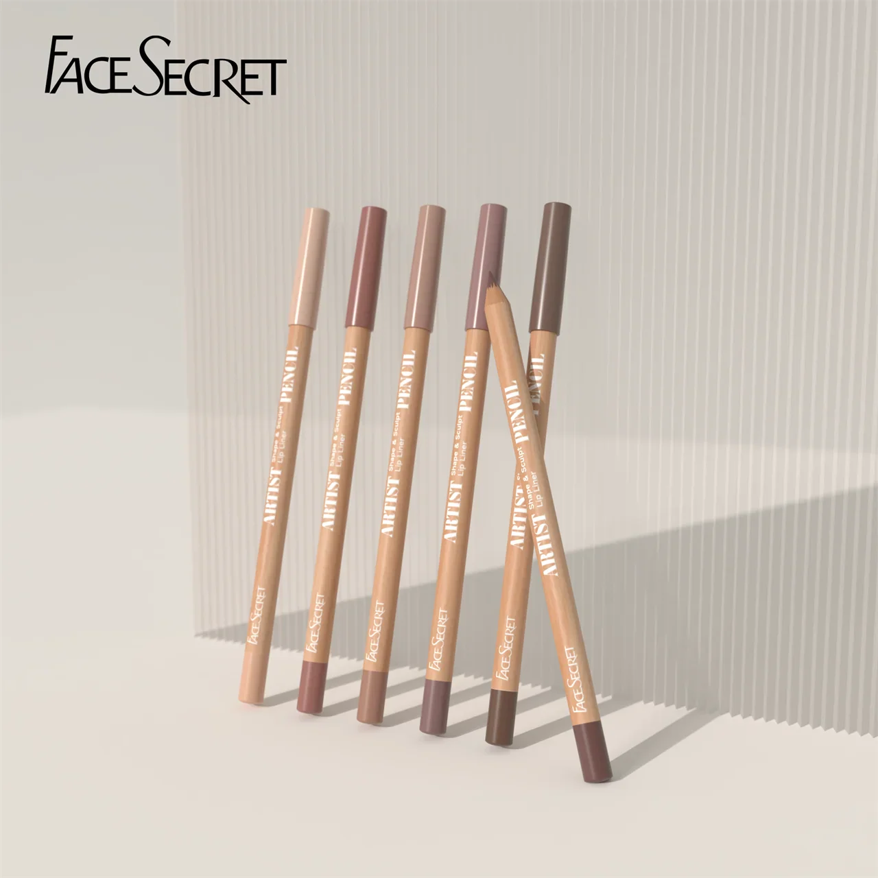 Conjunto Lápis Delineador Labial Face Secret Artist Shape Sculpt