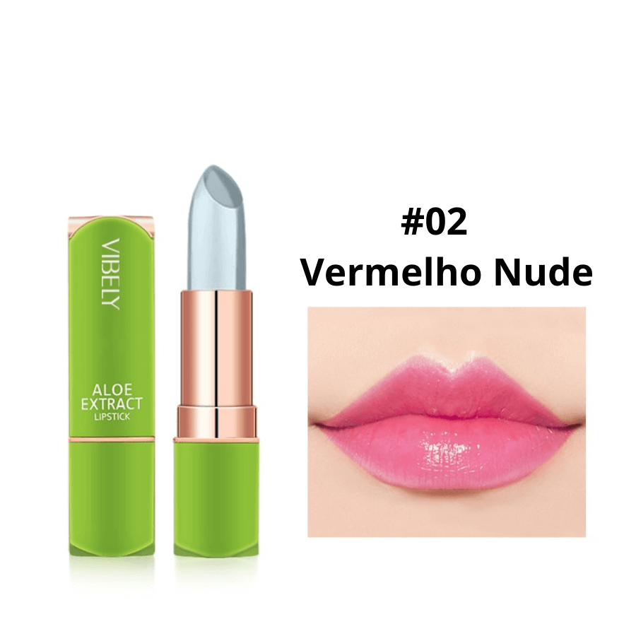 Batom Premium Aloe Vera Longa Duração a Prova D'água
