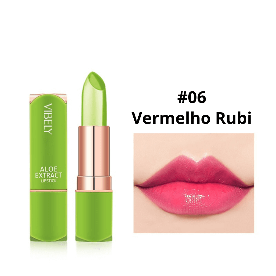 Batom Premium Aloe Vera Longa Duração a Prova D'água