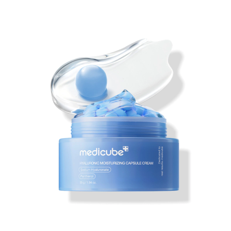 Medicube Hialurônico Cápsula Creme 55g – Creme Facial com Ácido Hialurônico e Cápsulas Hidratantes