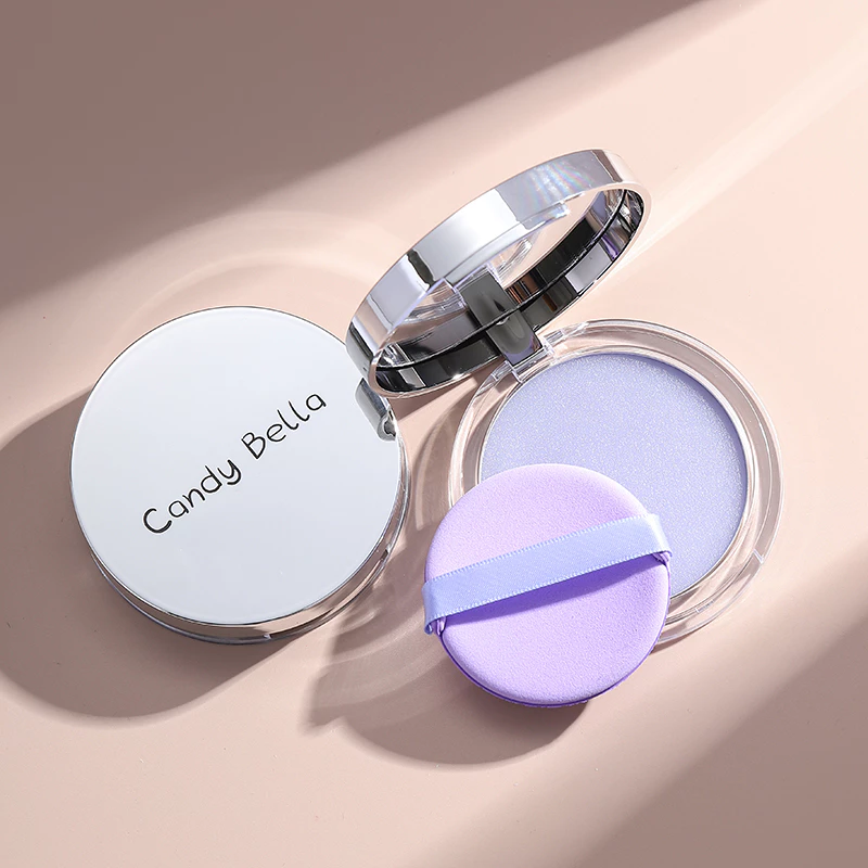 Candy Bella Pó Compacto Translúcido Roxo Matte Oil Control Longa Duração
