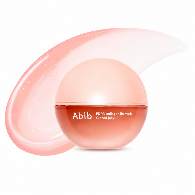 Abib PDRN Collagen Lip Mask Glazed Jelly 11g – Máscara Labial Coreana com Colágeno, PDRN e Efeito Glass Lips
