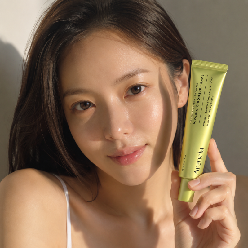 Arencia Vitamin C Booster Shot 30ml – Creme Facial Coreano Iluminador com Vitamina C e Glutationa