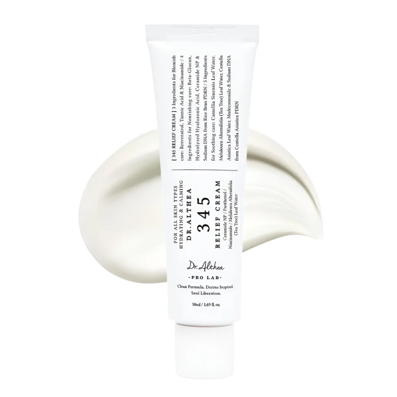 Dr. Althea 345 Relief Cream – Creme Coreano Calmante e Hidratante para Pele Sensível e Acneica