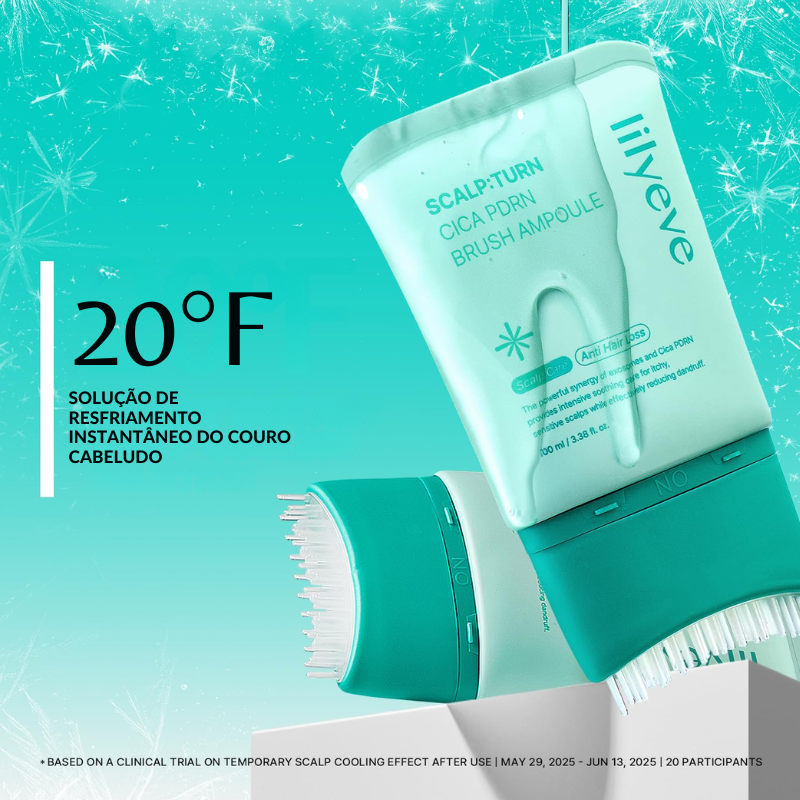 Lilyeve Scalp Turn CICA PDRN Brush Ampoule 100ml – Tratamento Capilar Coreano com PDRN e Centella Asiática