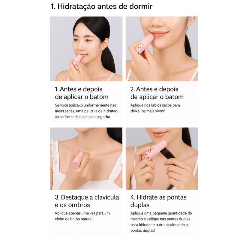 (Compre 1 Leve 2) Bastão Facial Coreano de Colágeno e Hidratação Instantânea