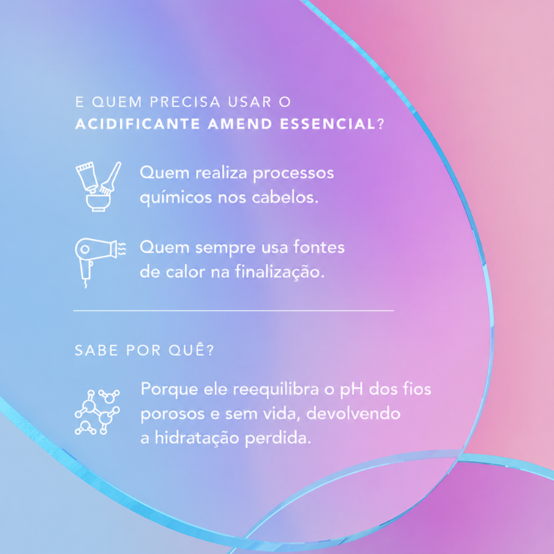 Acidificante Capilar Amend Essencial Máscara Equilíbrio do pH 300g
