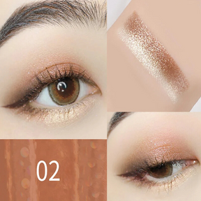 Sombra Bicolor Brilhante com Glitter à Prova D'Água