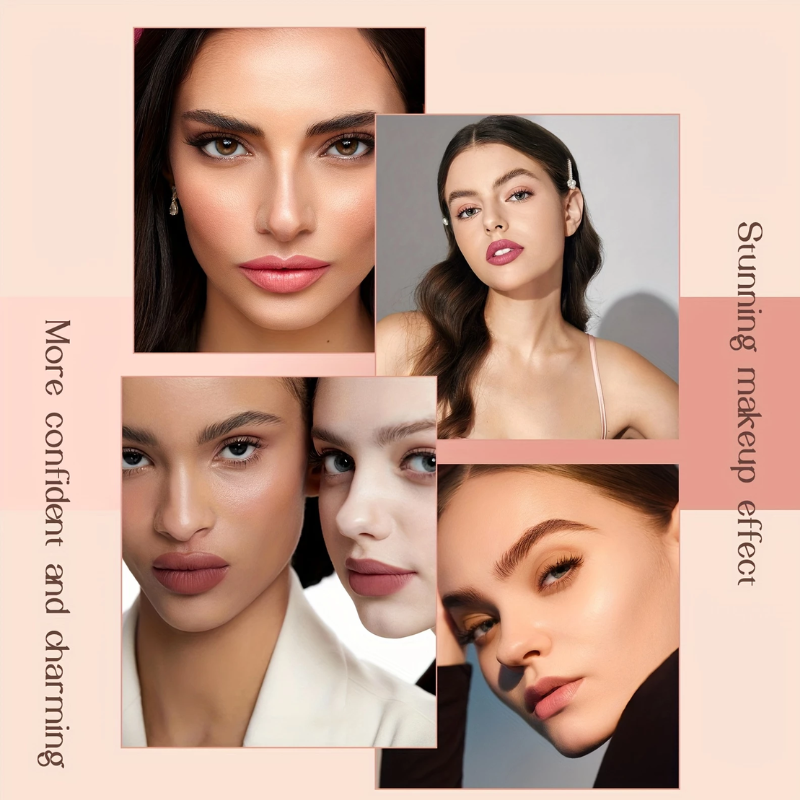 (COMPRE 1 LEVE 2) Lápis Labial Matte à Prova d’Água SANSUMMER – Cor Intensa e Conforto o Dia Todo