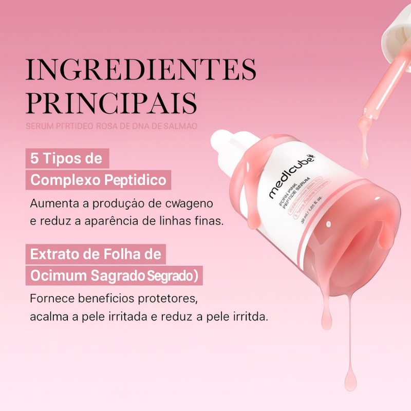 Sérum PDRN de DNA do Salmão Glow Coreano e Hidratação Profunda