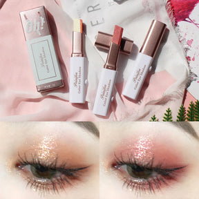 Sombra Bicolor Brilhante com Glitter à Prova D'Água