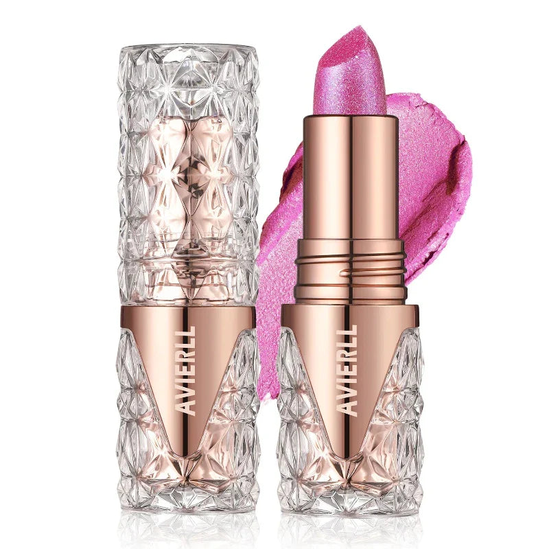 Batom One Gold Hidratante de Longa Duração com Glitter À Prova D'Água