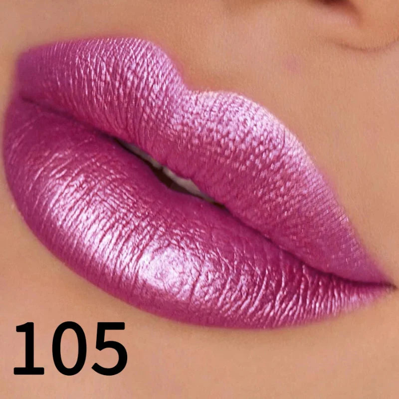Batom Metálico Brilhante com Glitter – Vapor One