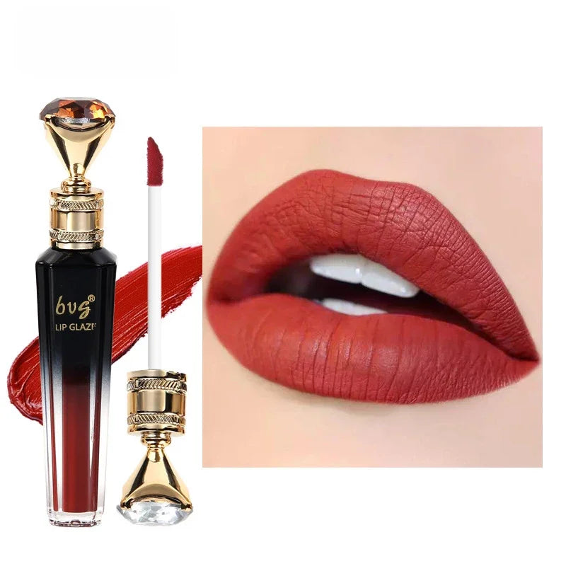 Lip Gloss Labial Diamante – Veludo Fosco de Longa Duração