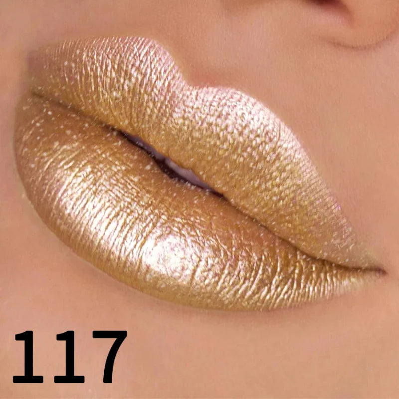 (COMPRE 1 E LEVE 2) Batom Metálico Brilhante com Glitter – Vapor One