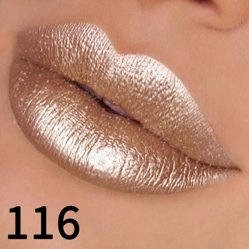 (COMPRE 1 E LEVE 2) Batom Metálico Brilhante com Glitter – Vapor One