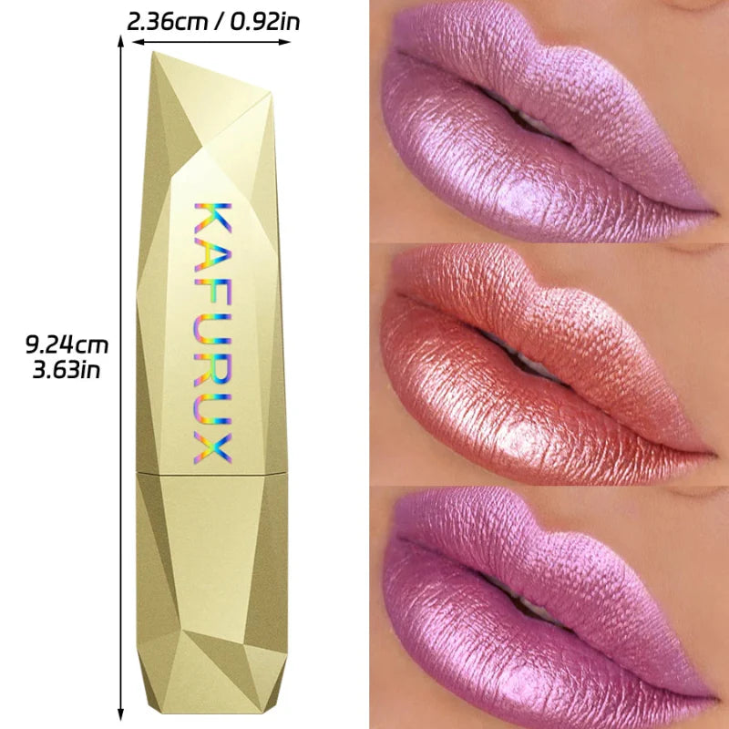 (COMPRE 1 E LEVE 2) Batom Metálico Brilhante com Glitter – Vapor One