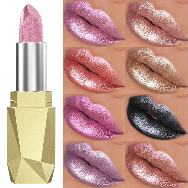 (COMPRE 1 E LEVE 2) Batom Metálico Brilhante com Glitter – Vapor One
