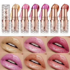 Batom One Gold Hidratante de Longa Duração com Glitter À Prova D'Água