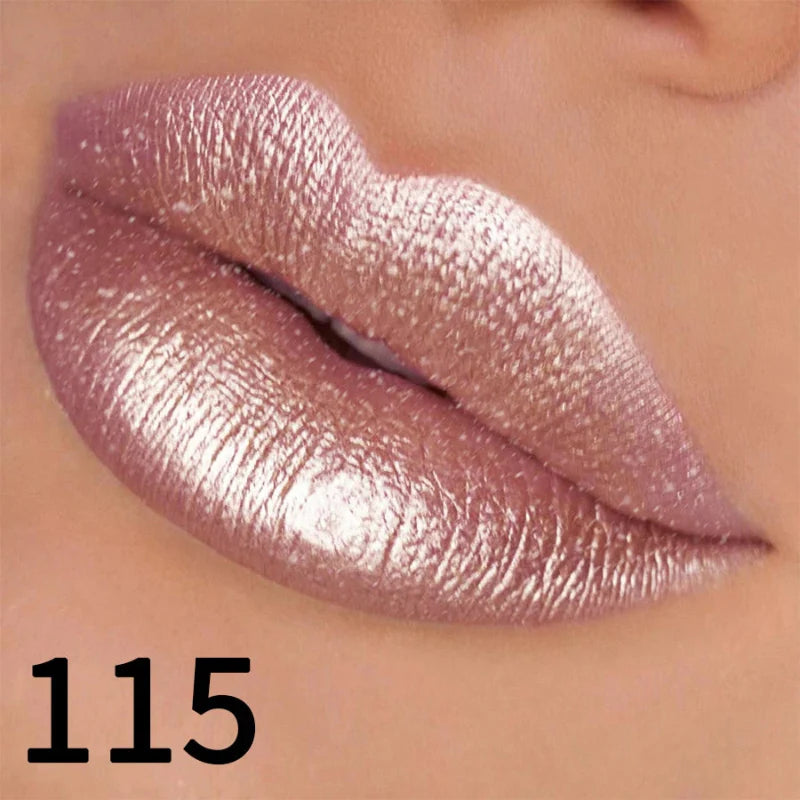 (COMPRE 1 E LEVE 2) Batom Metálico Brilhante com Glitter – Vapor One