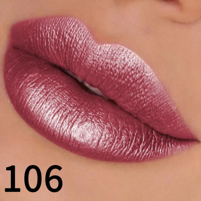Batom Metálico Brilhante com Glitter – Vapor One