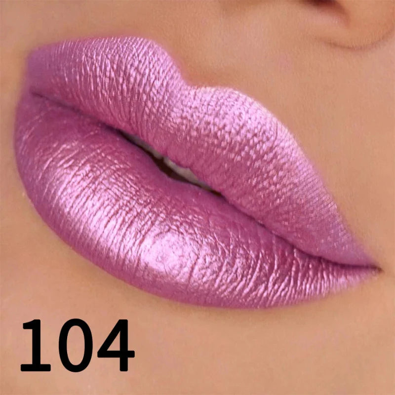 (COMPRE 1 E LEVE 2) Batom Metálico Brilhante com Glitter – Vapor One