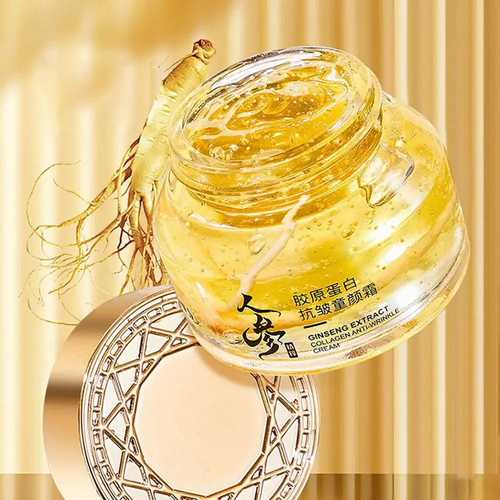 Creme Facial de Ginseng Dourado 24K – Hidratação e Rejuvenescimento Profundo