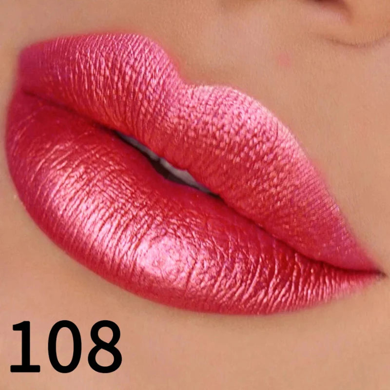 Batom Metálico Brilhante com Glitter – Vapor One